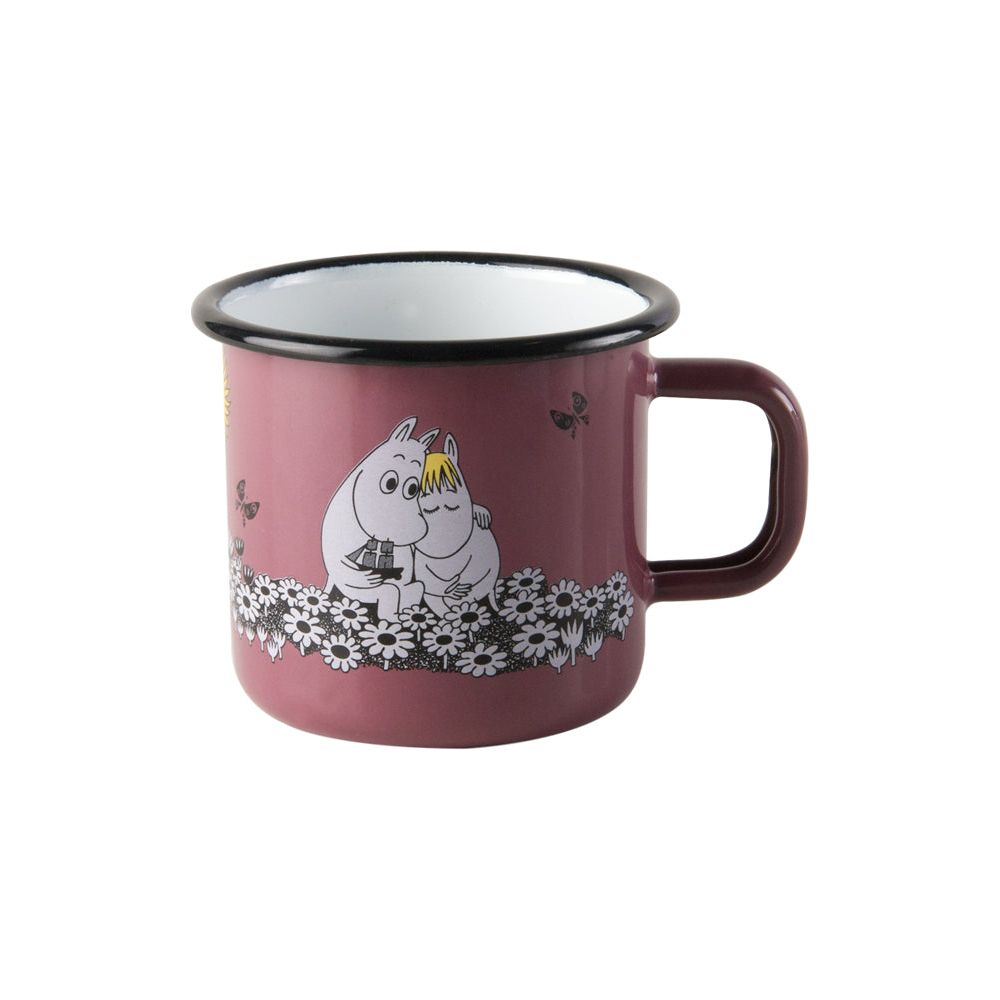 Moomin Together Forever Mug 3,7 dl Light Burgundy - Muurla - The Official Moomin Shop