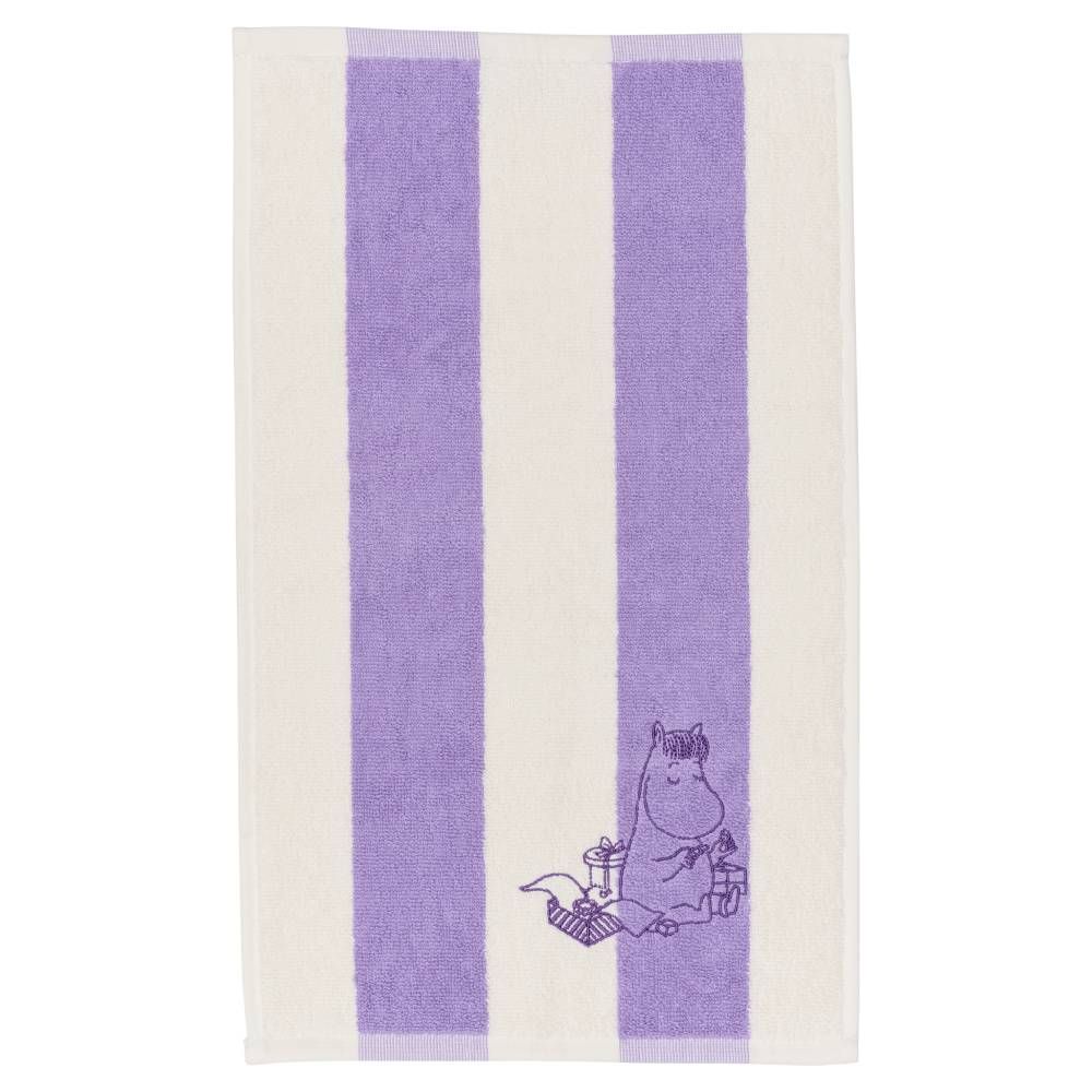 Snorkmaiden Stripe Hand Towel 30 x 50 cm Purple - Moomin Arabia - The Official Moomin Shop