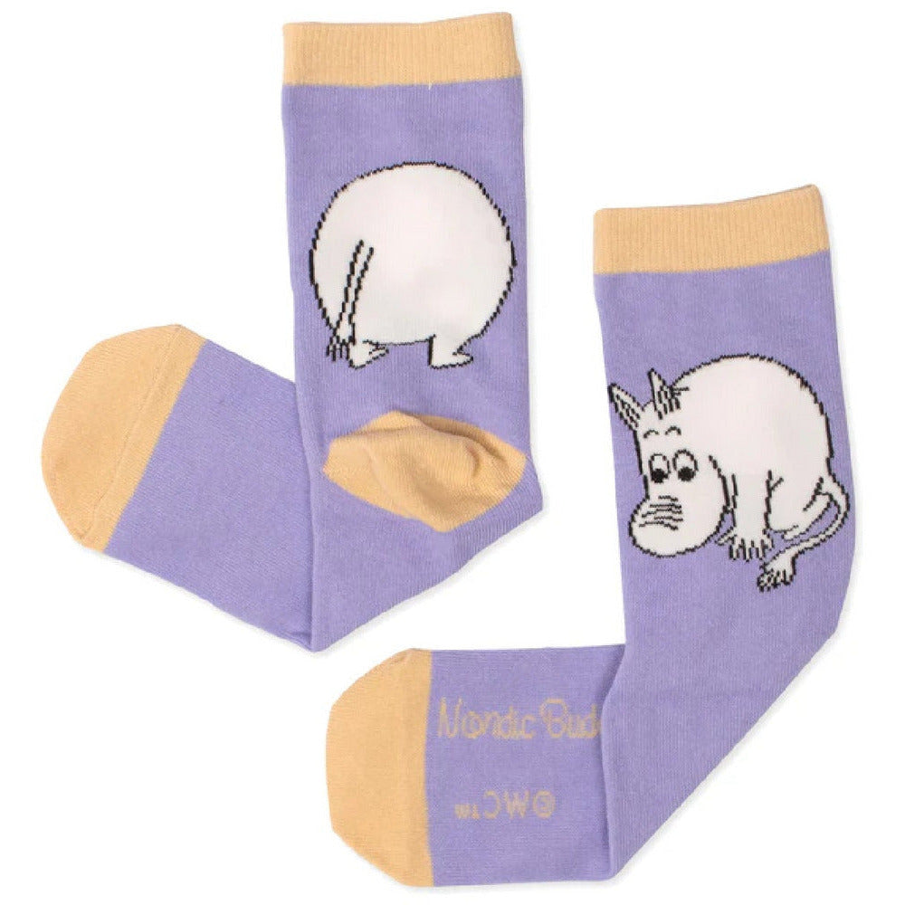 Moomintroll Butt Socks Lilac - Nordicbuddies - The Official Moomin Shop