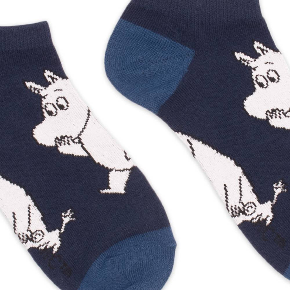 Moomintroll Ankle Socks Blue 40-45 - Nordicbuddies - The Official Moomin Shop