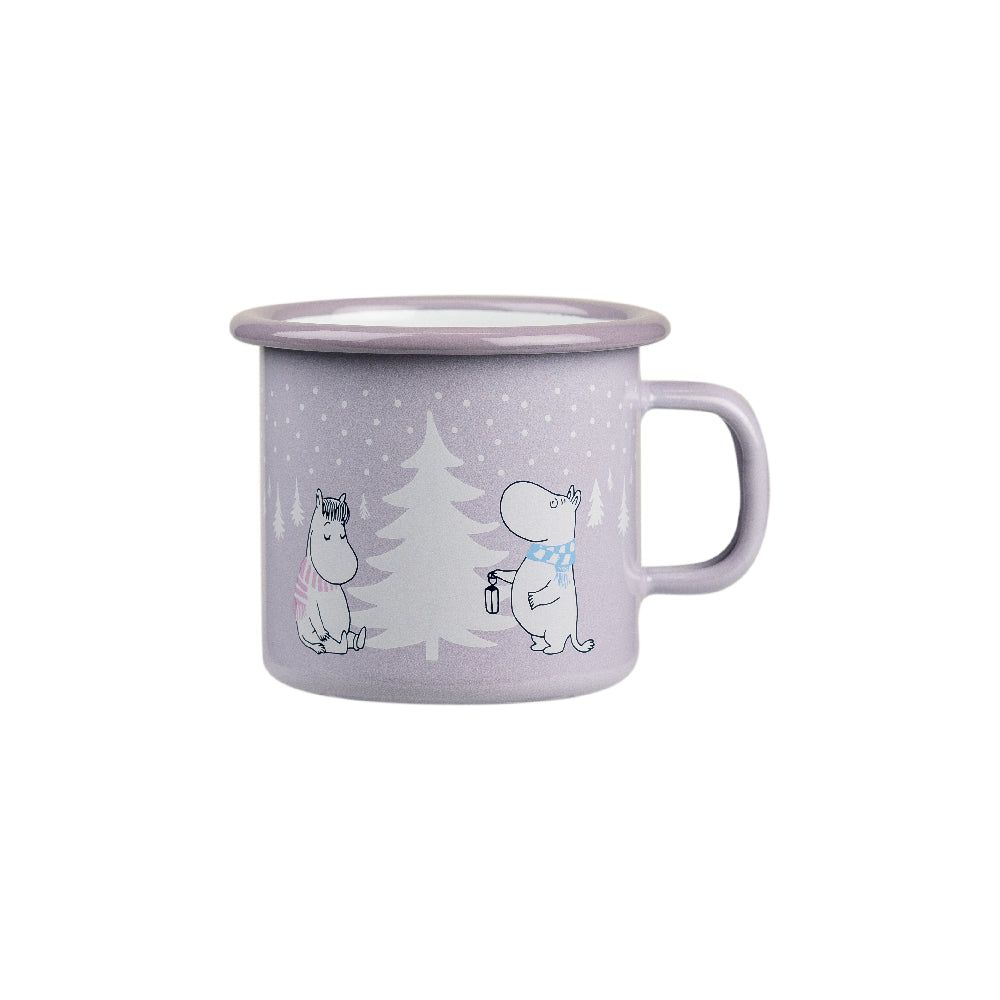 Moomin Enamel Mug Snowfall 2,5dl - Muurla - The Official Moomin Shop