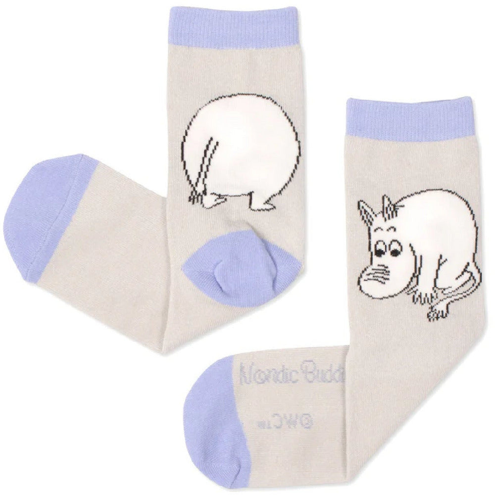 Moomintroll Butt Socks Grey - Nordicbuddies - The Official Moomin Shop