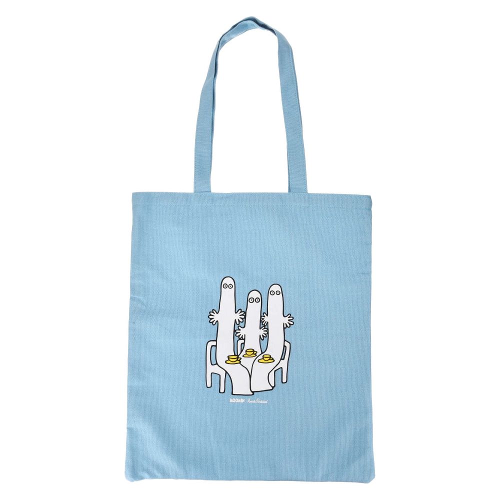 Hattifatteners Tote Bag Light Blue - Nordicbuddies - The Official Moomin Shop