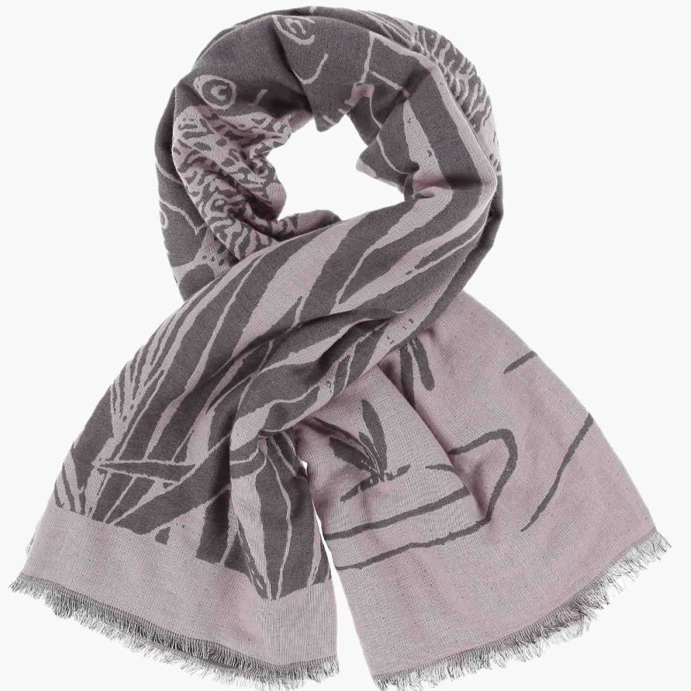 Moomin Summer Madness Scarf Rose &amp; Grey- Lasessor - The Official Moomin Shop