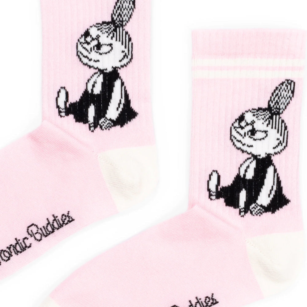 Little My Retro Socks Pink - Nordicbuddies - The Official Moomin Shop