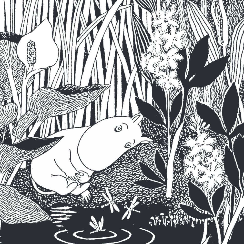 Greeting Card Square Sleeping Moomin - Hype Cards - The Official Moomin Shop