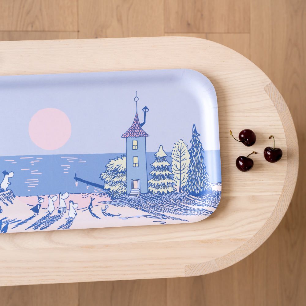 Moomin Sunset Tray 43x22cm Blue - The Official Moomin Shop