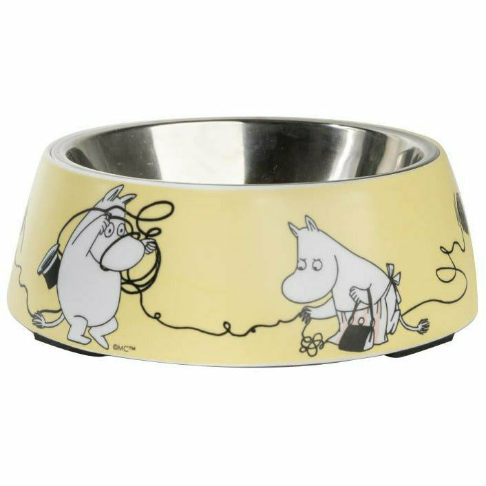 Moomin For Pets Food Bowl Yellow M - Muurla - The Official Moomin Shop