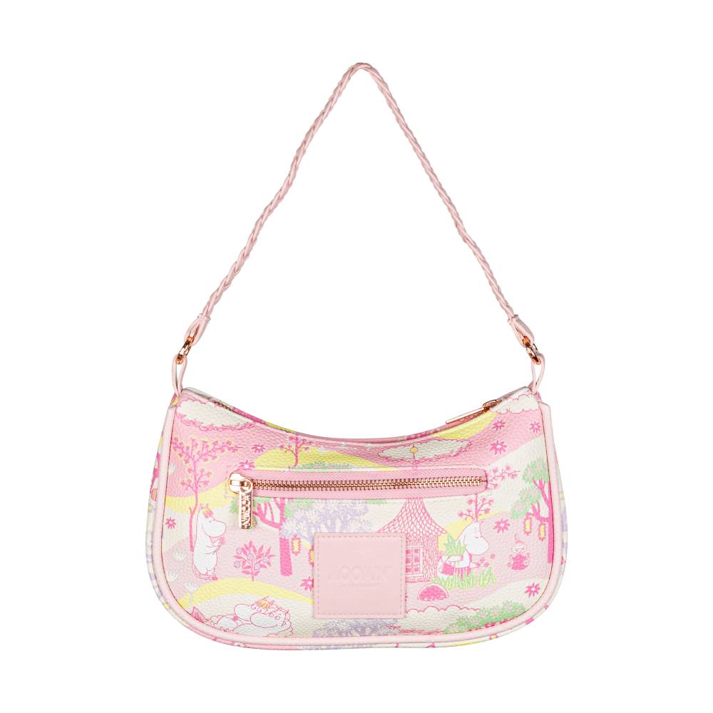 Moomin Cloud Castle Shoulder Bag Pink - Martinex - The Official Moomin Shop
