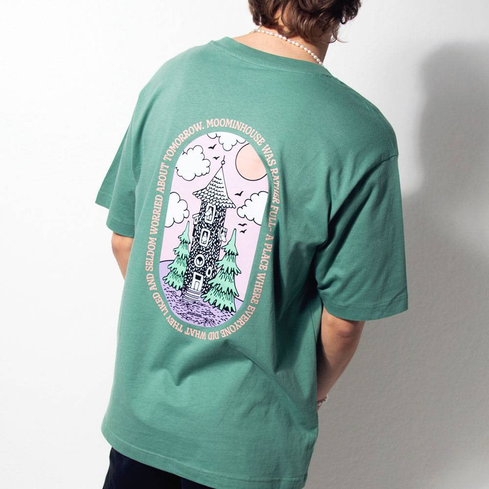 Moominhouse T-shirt Green - Nordicbuddies - The Official Moomin Shop