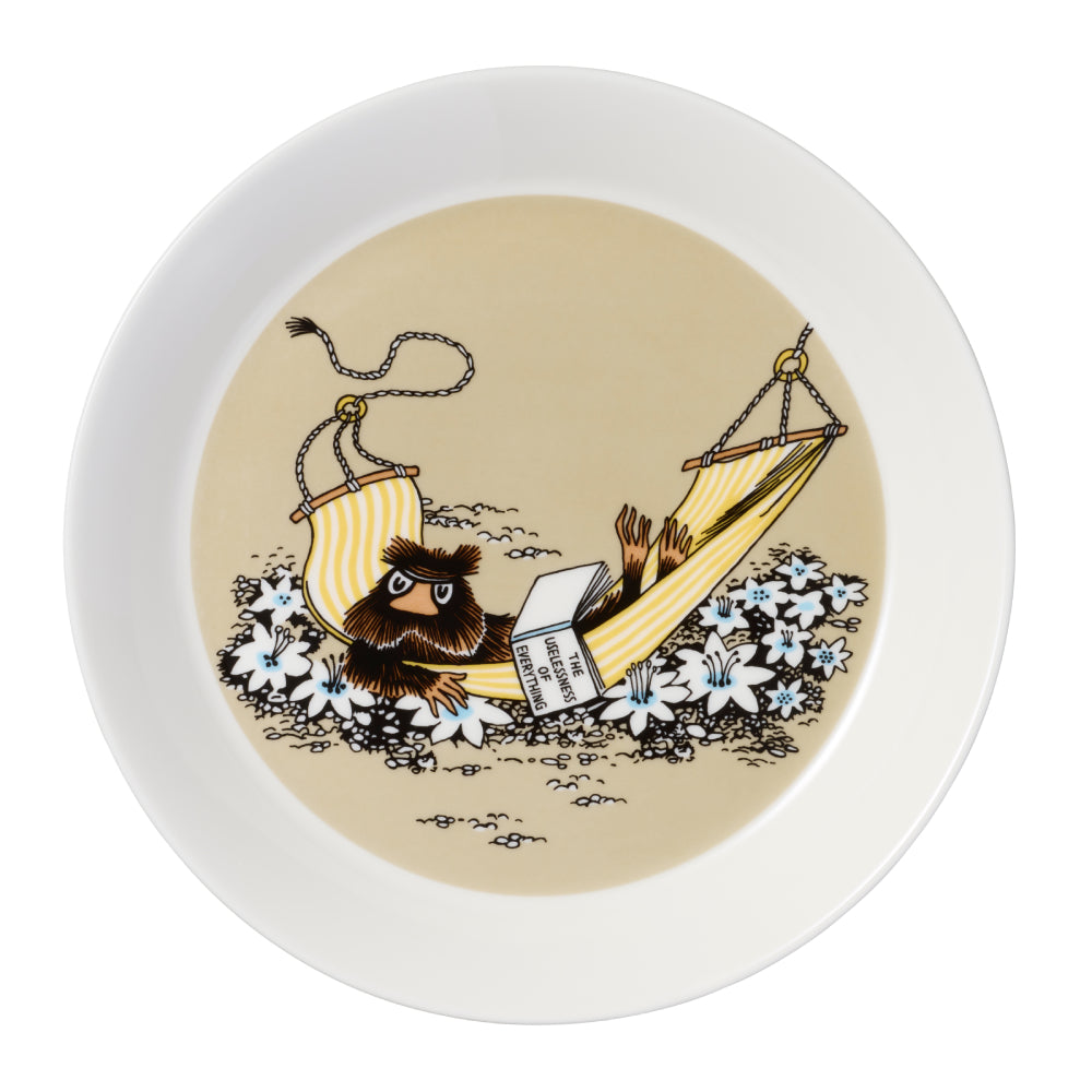 The Muskrat Plate Beige 19cm - The Official Moomin Shop
