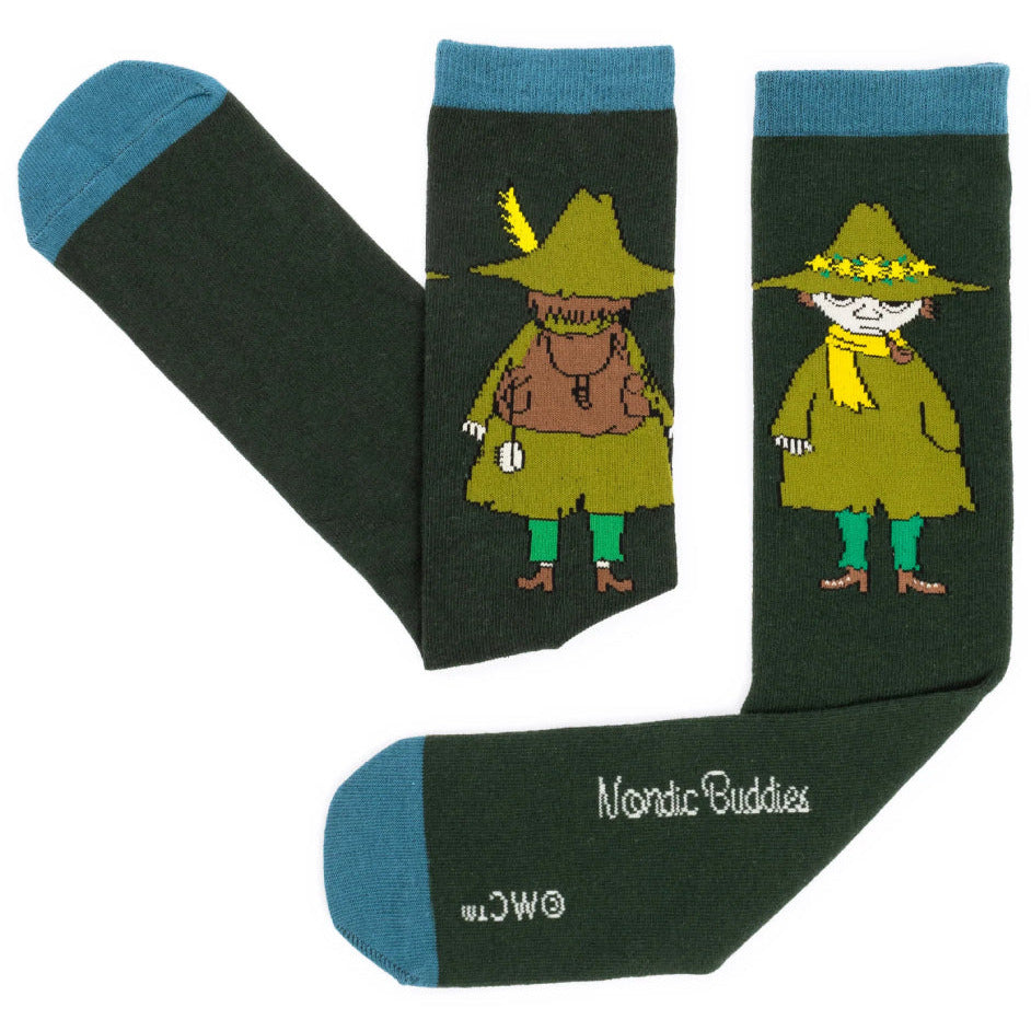 Snufkin Travelling Socks 40-45 Green - The Official Moomin Shop