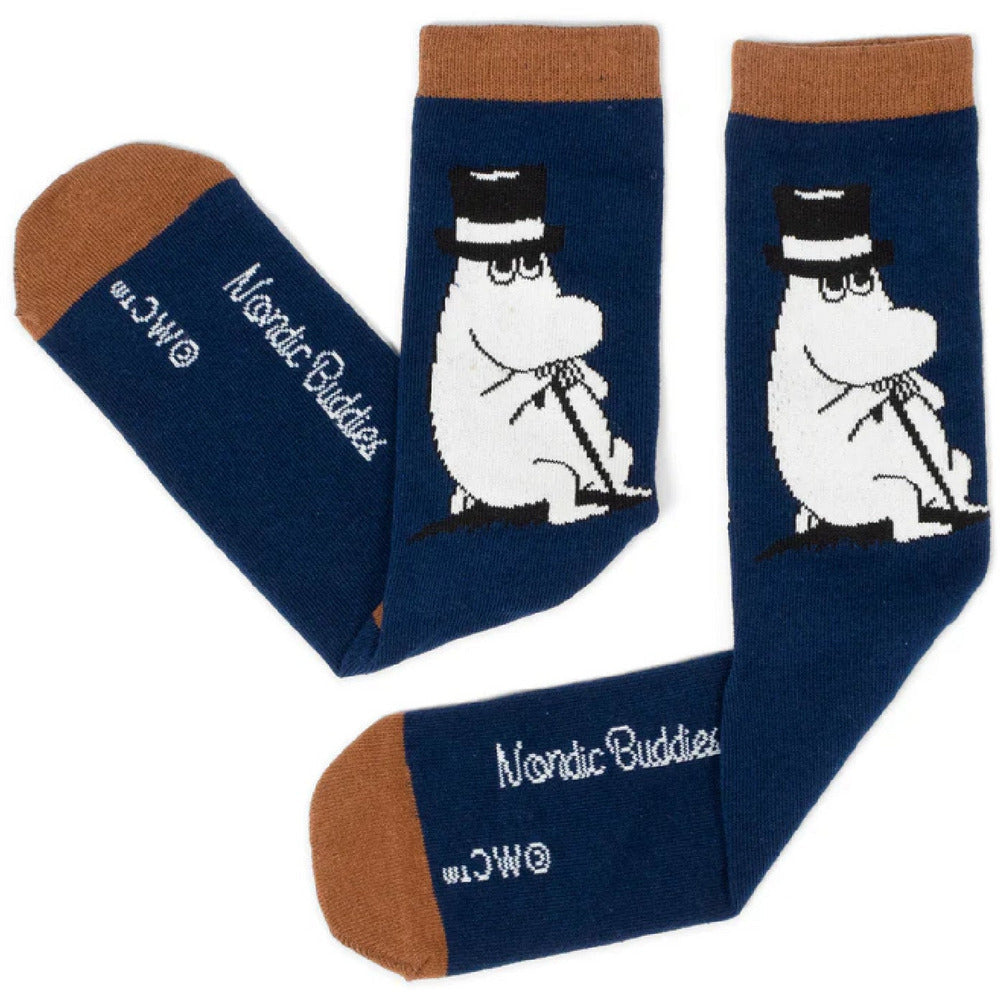 Moominpappa Dark Blue Socks - Nordicbuddies - The Official Moomin Shop