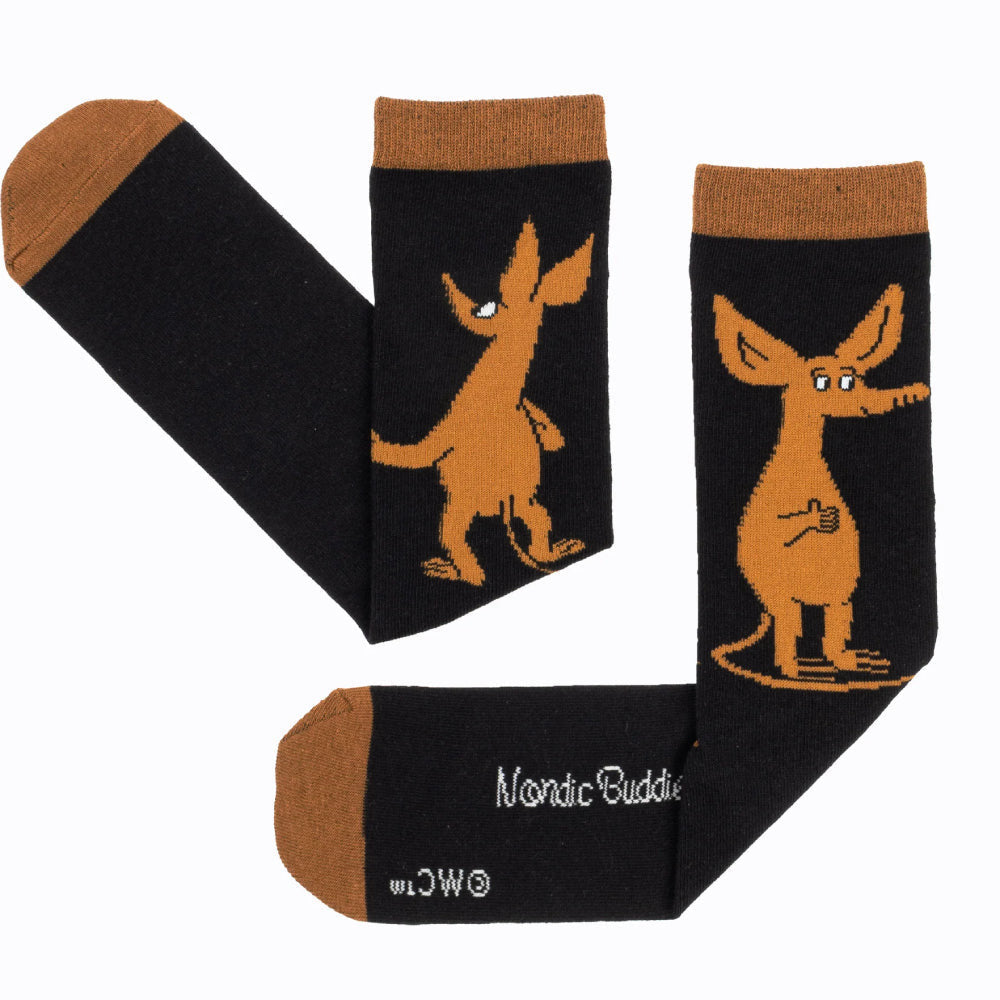 Sniff Wondering Socks Black - Nordicbuddies - The Official Moomin Shop