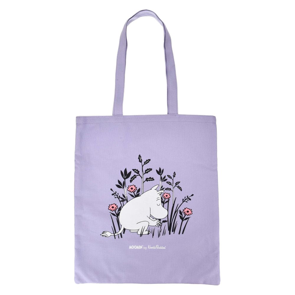 Moomintroll Gardering Tote Bag Lilac - Nordicbuddies - The Official Moomin Shop