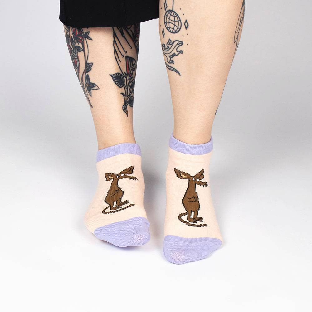 Sniff Ankle Socks Beige 36-42 - Nordicbuddies - The Official Moomin Shop