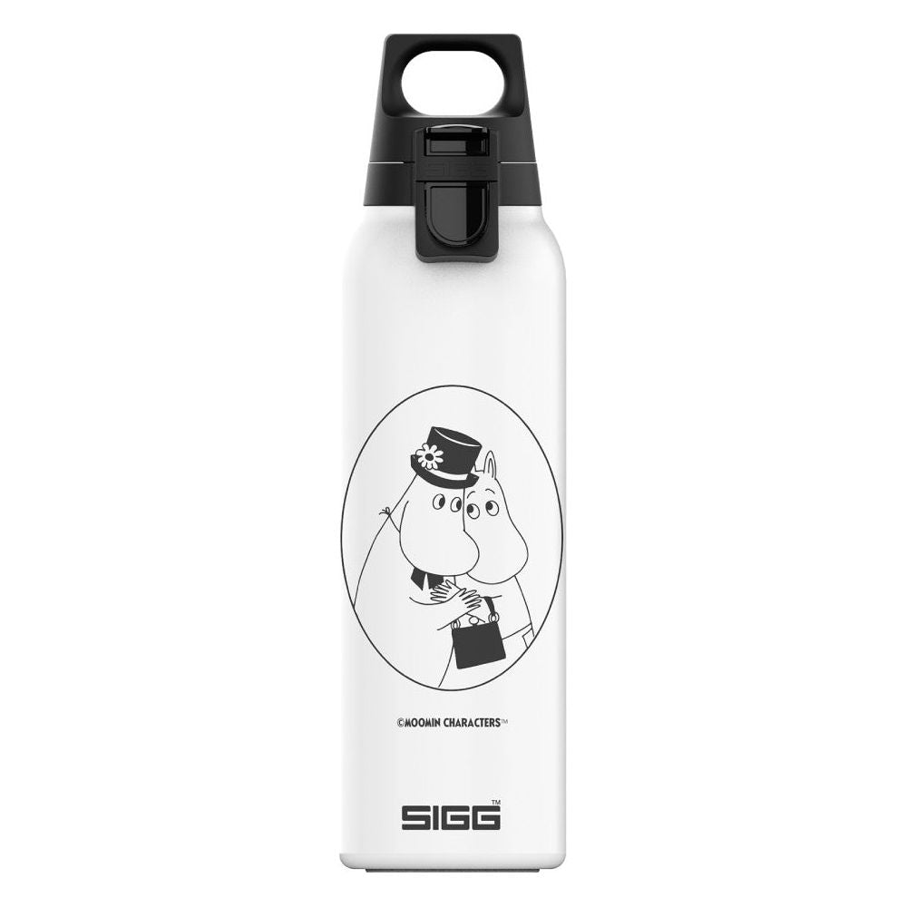 Moomin Hot &amp; Cold One Light Together Bottle White 0,55 L - SIGG - The Official Moomin Shop