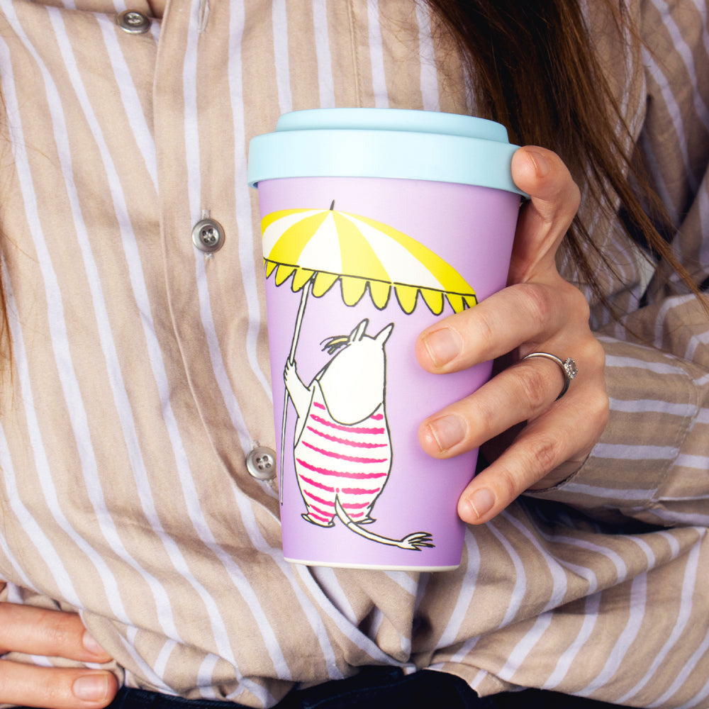 Snorkmaiden Beach Take-Away Mug Lilac - The Official Moomin Shop