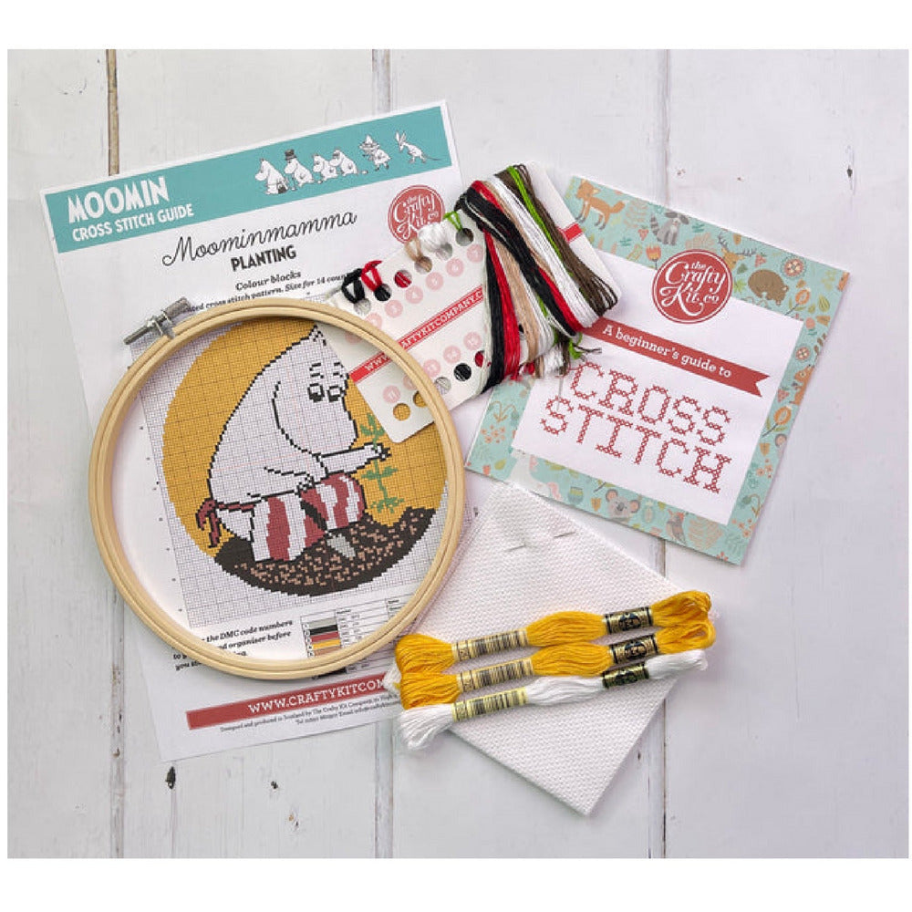 Moominmamma Planting Cross Stitch Kit - The Crafty Kit Company - The Official Moomin Shop