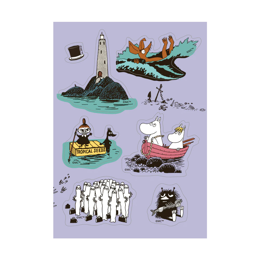 Moomin Sea Adventure Sticker Postcard - Putinki - The Official Moomin Shop