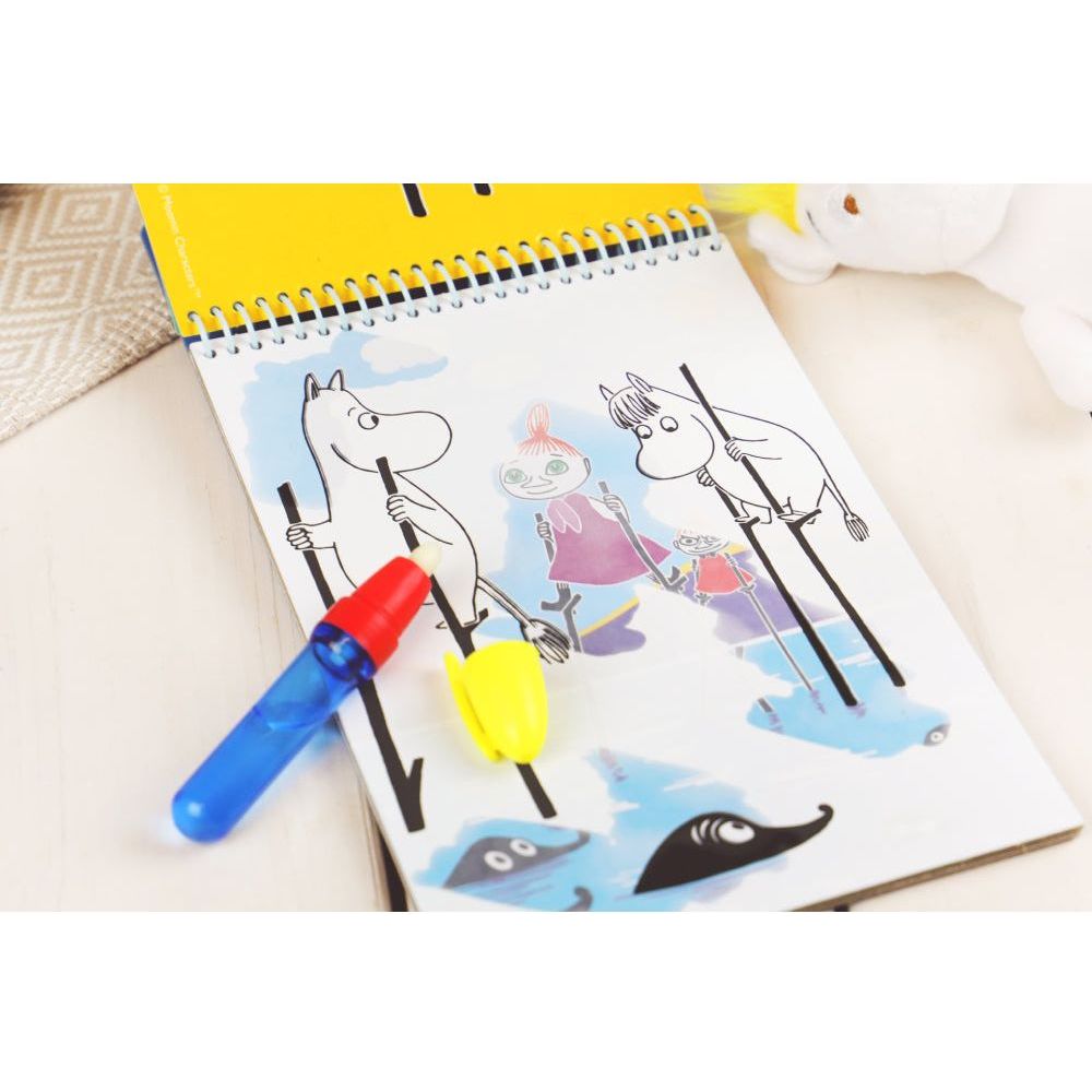 Moomin Pencilcase Tube Sketches Blue