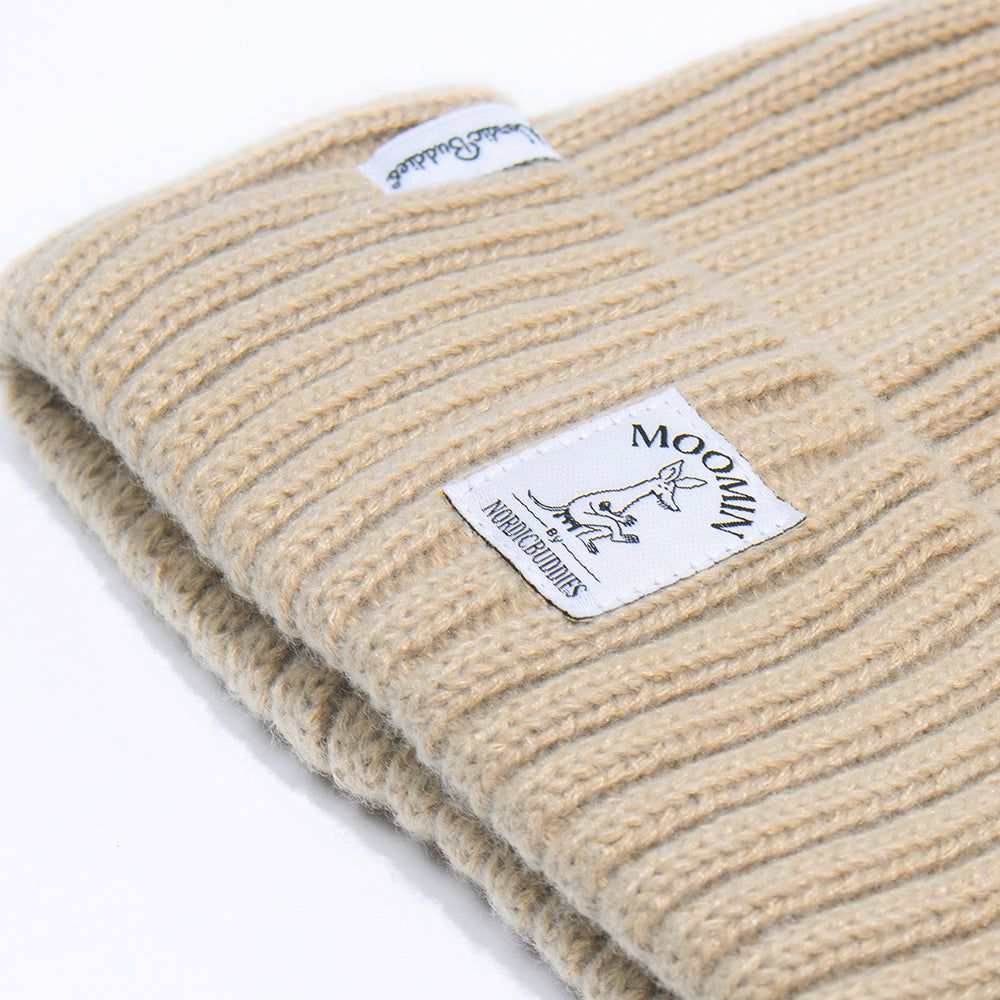 Sniff Beige Winter Hat Beanie - Nordicbuddies - The Official Moomin Shop