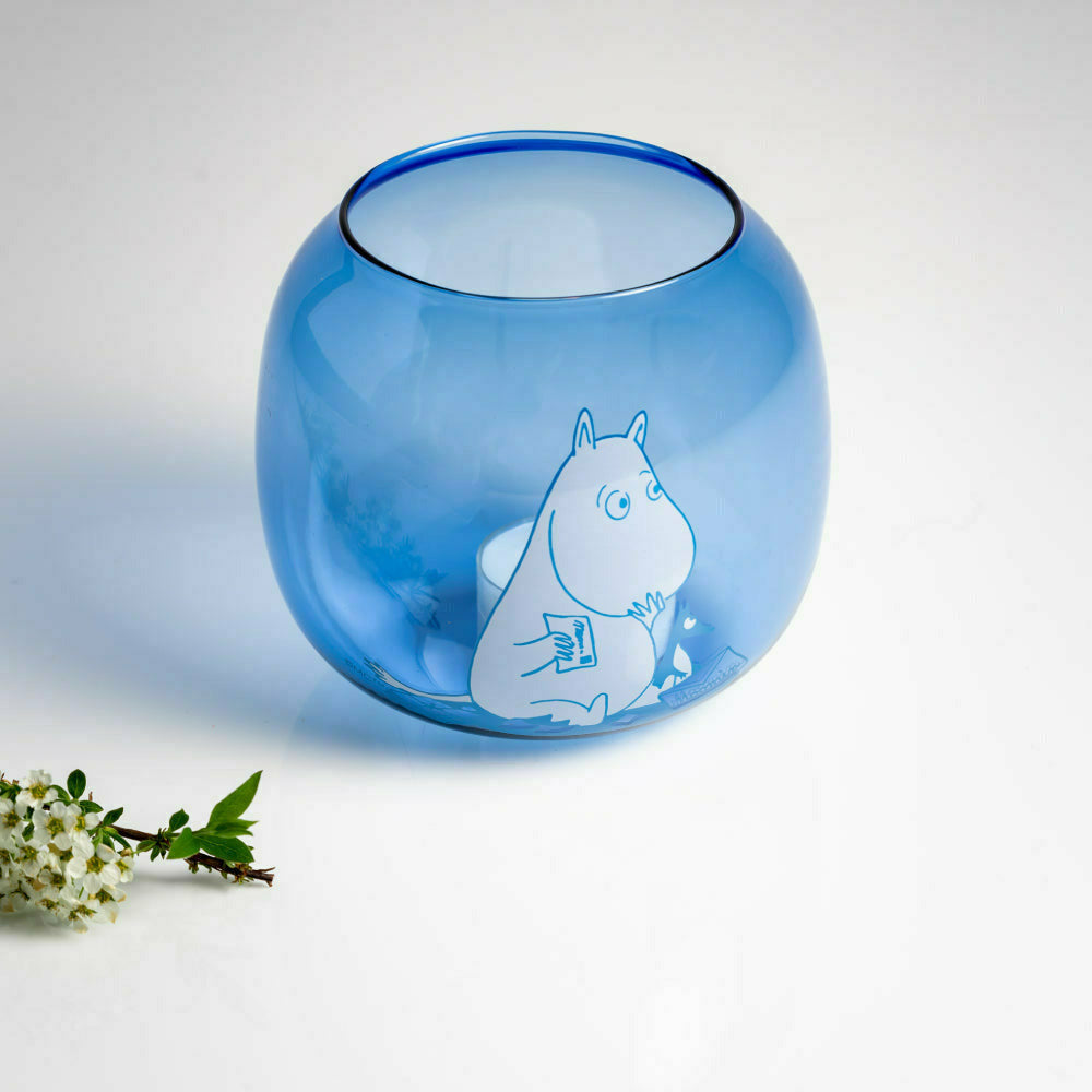 Moomintroll Candle Holder Blue - Muurla - The Official Moomin Shop