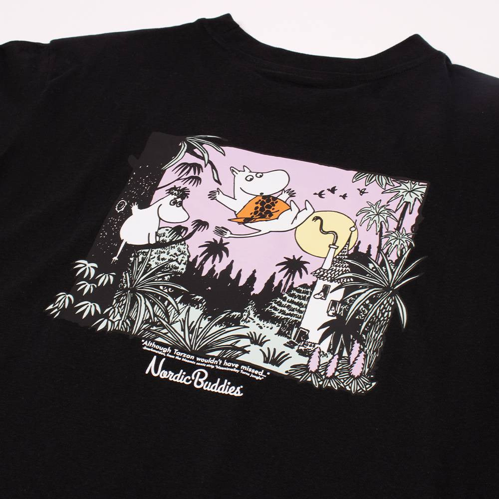 Moomin Jungle T-shirt Black - Nordicbuddies - The Official Moomin Shop
