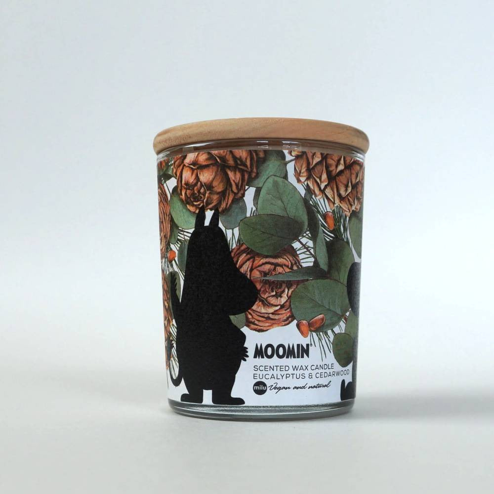 Moomin Scented Candle Eucalyptus &amp; Cedarwood - MiLu Candles - The Official Moomin Shop