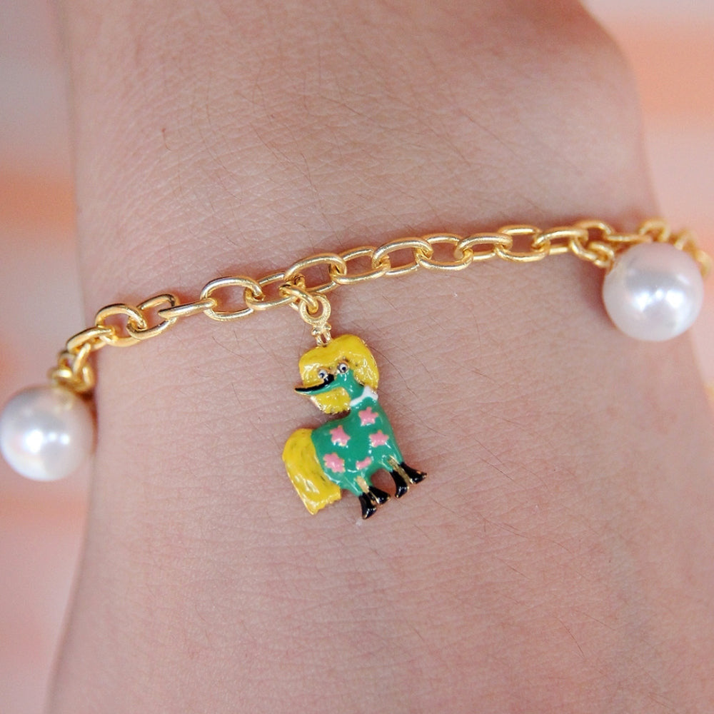 Primadonna&#39;s horse Gold Chain Bracelet - Moress Charms - The Official Moomin Shop