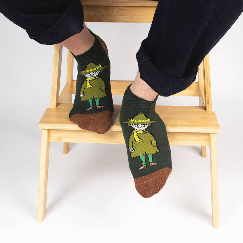Snufkin Ankle Socks Green 40-45 - Nordicbuddies - The Official Moomin Shop