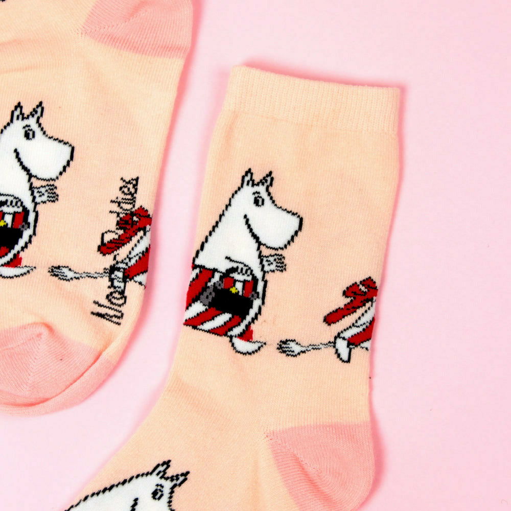 Moominmamma on Errands Socks Pink 36-42 - Nordicbuddies - The Official Moomin Shop