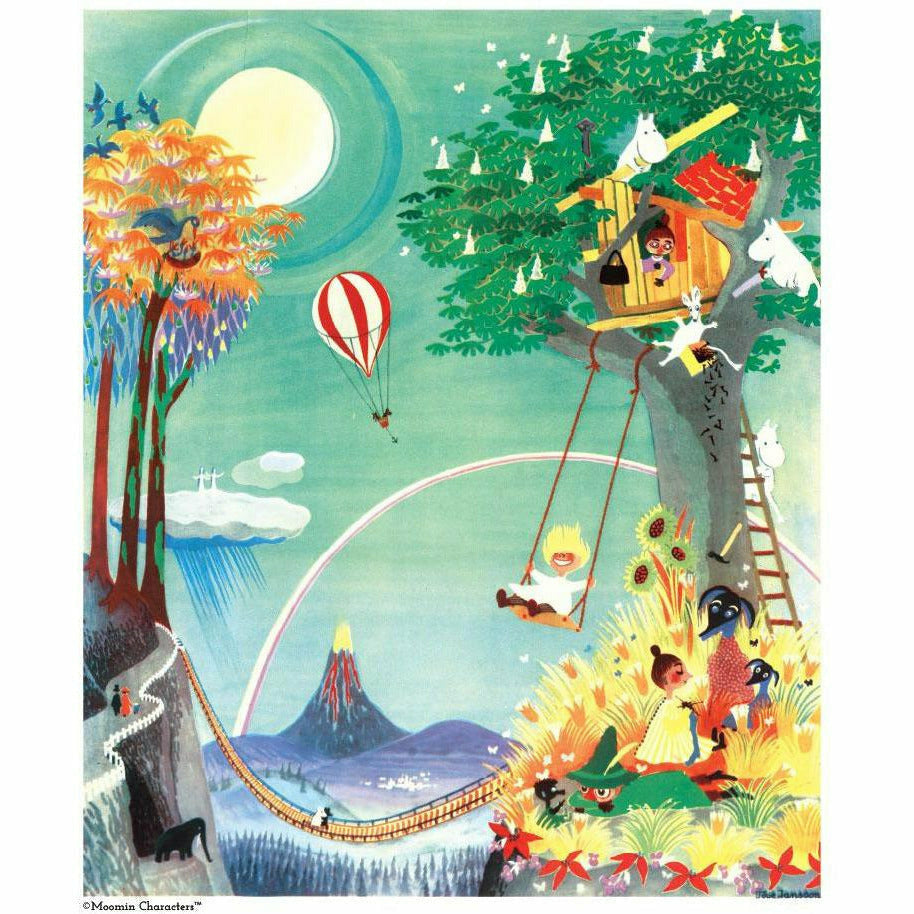 Moomin poster - The Rainbow House 50 x 40 cm - The Official Moomin Shop
