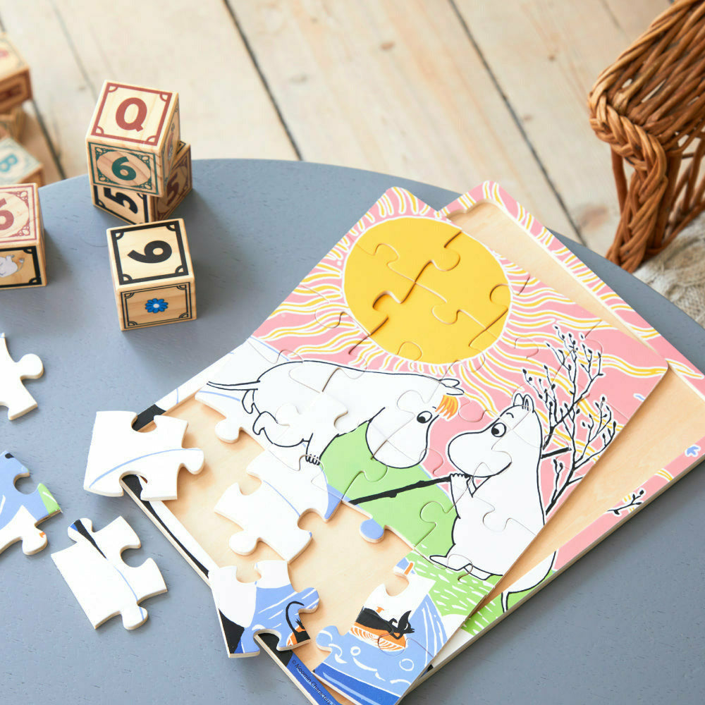 Moomin Wooden Frame Puzzle Fishing - Barbo Toys - The Official Moomin Shop