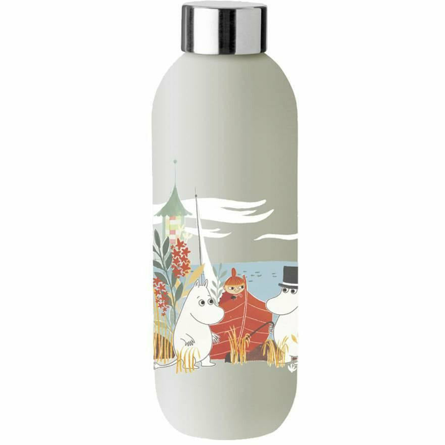Moomin Thermal Bottle 0,75 l sand - Stelton - The Official Moomin Shop