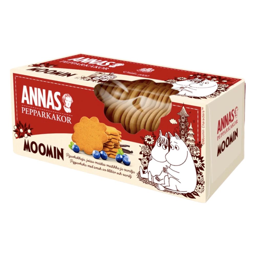 Moomin Blueberry &amp; Vanilla Gingerbreads 150g - Annas - The Official Moomin Shop