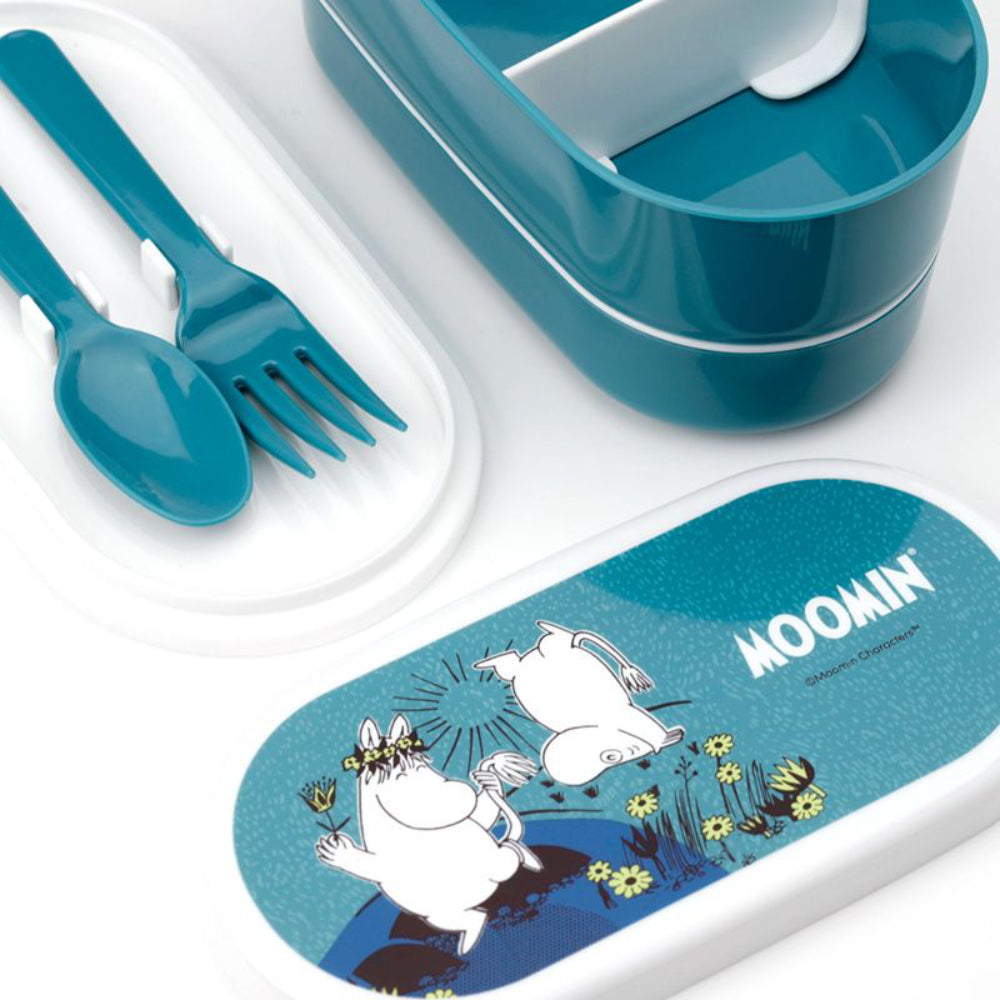 Moomin Stacked Lunch Box with Cutlery - Puckator - The Official Moomin Shop