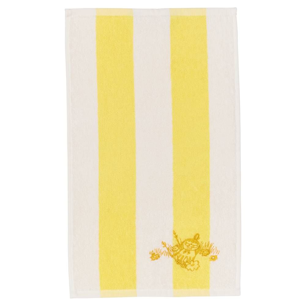 Little My Stripe Hand Towel 30 x 50 cm Yellow - Moomin Arabia - The Official Moomin Shop