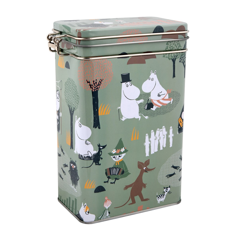 Moomin Forest Walk Coffee Tin Green - Martinex - The Official Moomin Shop