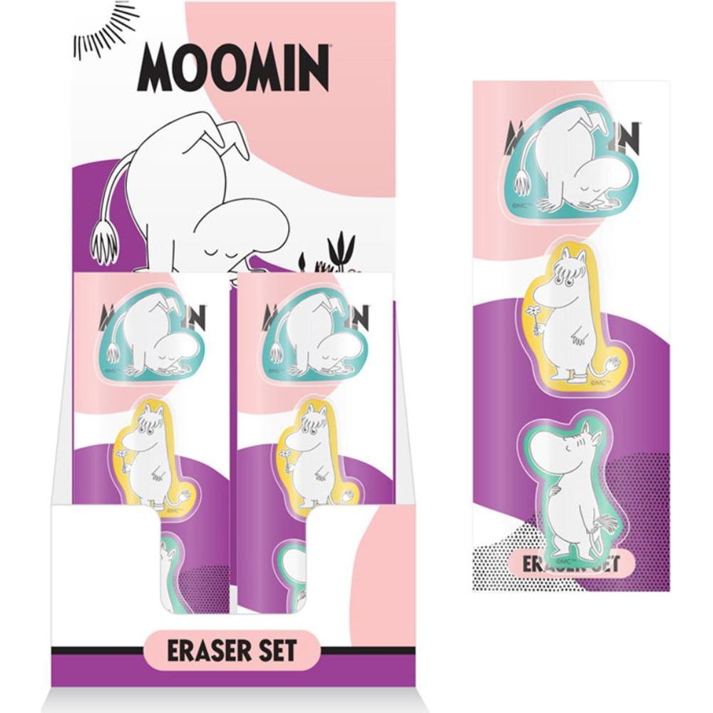 Moomin Erasers 3-Set - Puckator - The Official Moomin Shop