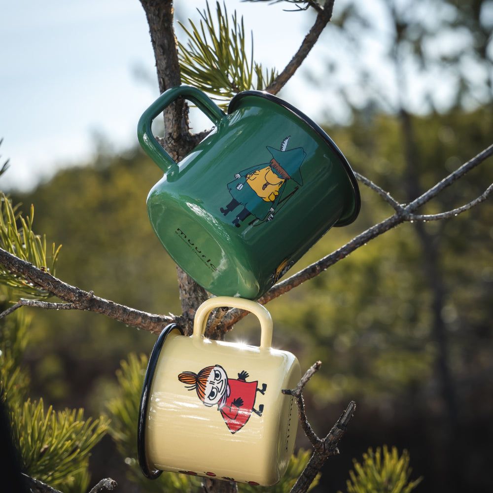 Snufkin Retro Mug 3,7dl Green - The Official Moomin Shop