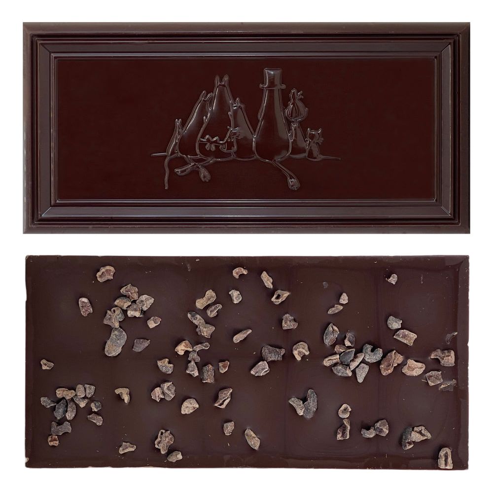 Hattifatteners Dark Chocolate & Cocoa Nibs 70g - The Official Moomin Shop