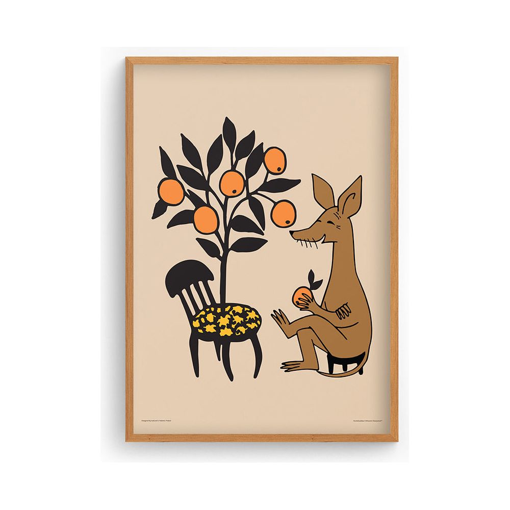 Sniff&#39;s Oranges Poster Beige - Nordicbuddies - The Official Moomin Shop