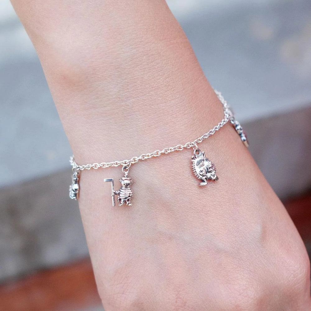 Moomin Friends Silver Bracelet - Moress Charms - The Official Moomin Shop