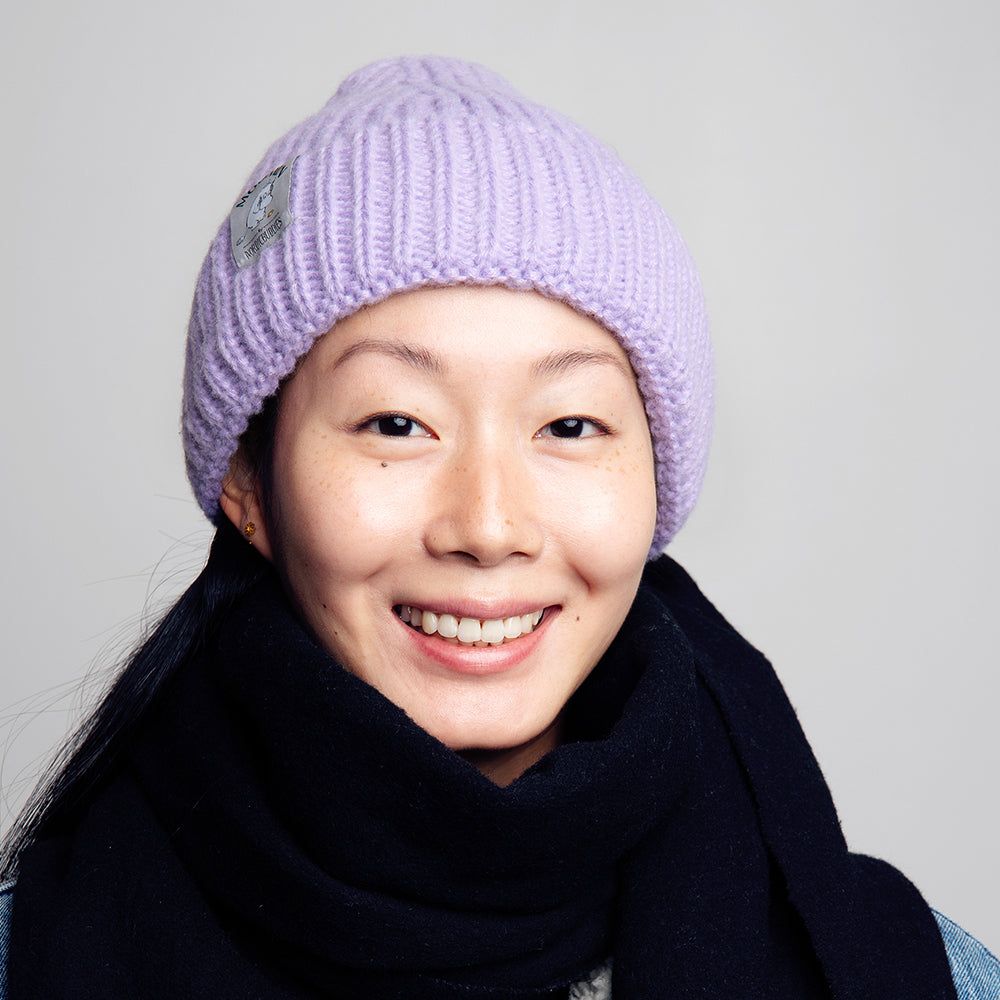 Moomintroll Lilac Thick Winter Beanie - Nordicbuddies - The Official Moomin Shop