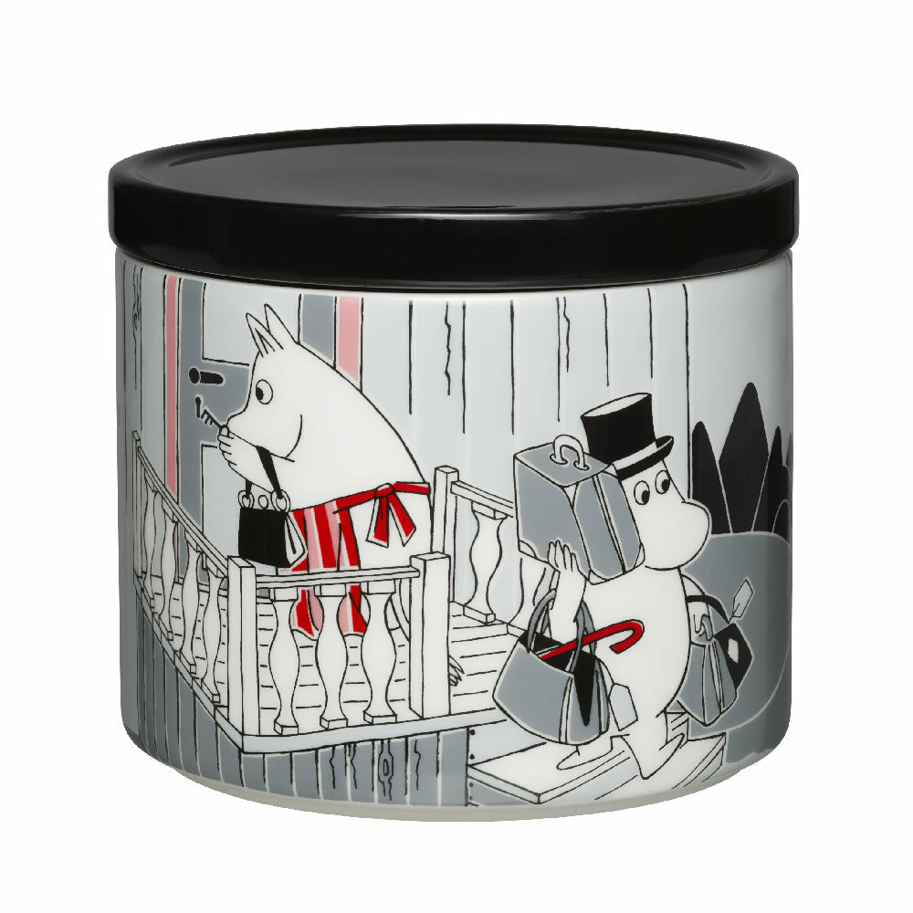 Moomin ストックマン 150周年限定 TIN 缶 & ティータオル セット Moomin Characters Round Tea Tin | Martinex