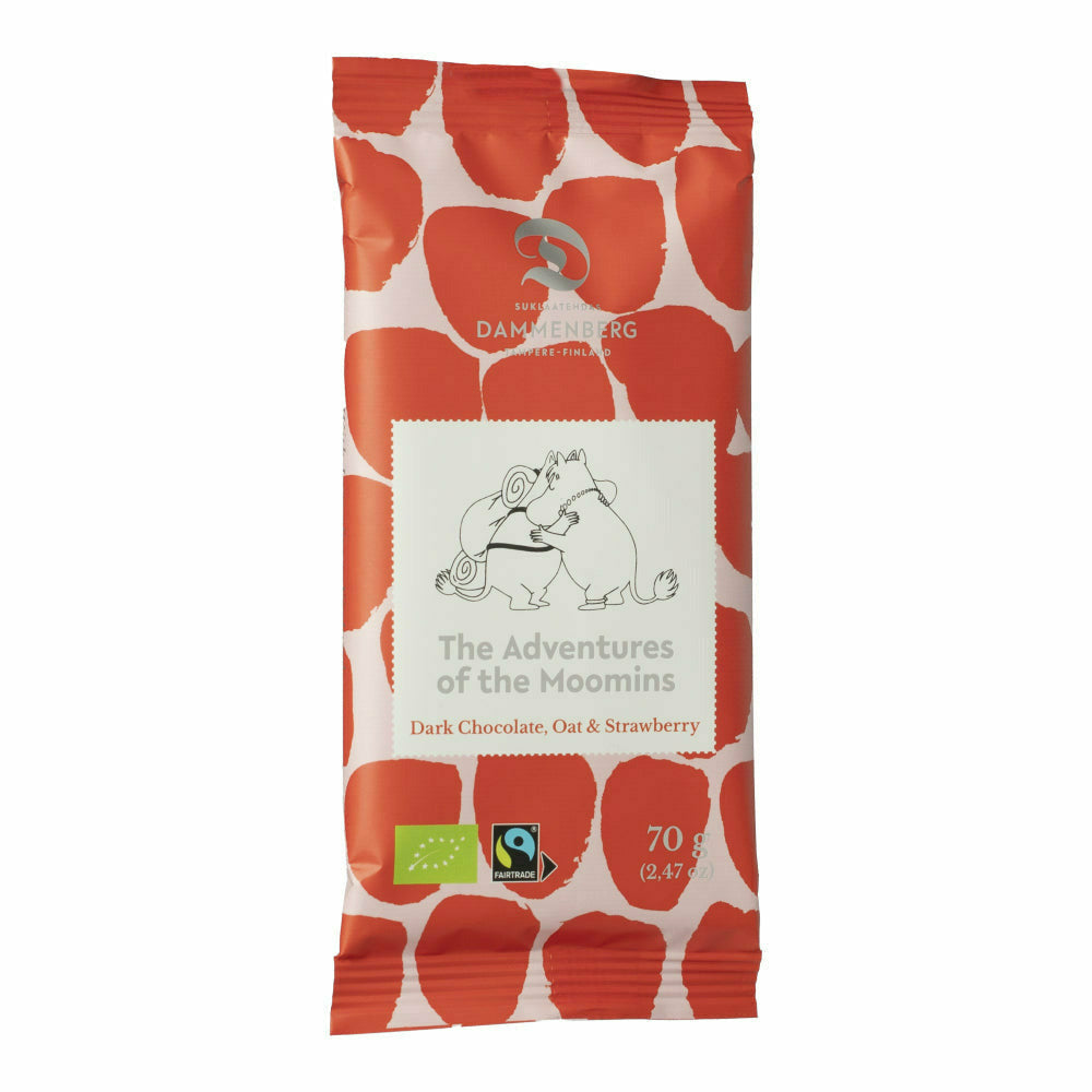 Moomin Oat Strawberry Dark Chocolate - Dammenberg - The Official Moomin Shop