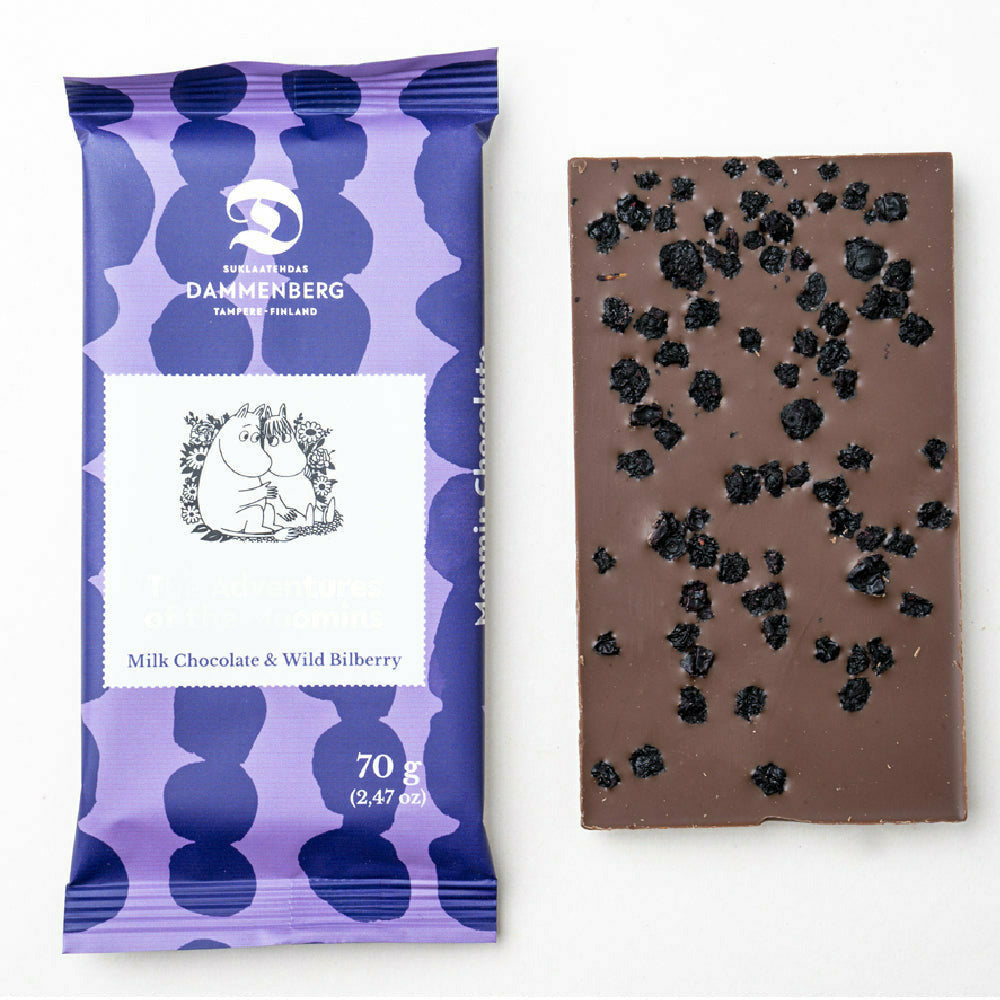 Moomin Wild Bilberry Milk Chocolate - Dammenberg - The Official Moomin Shop