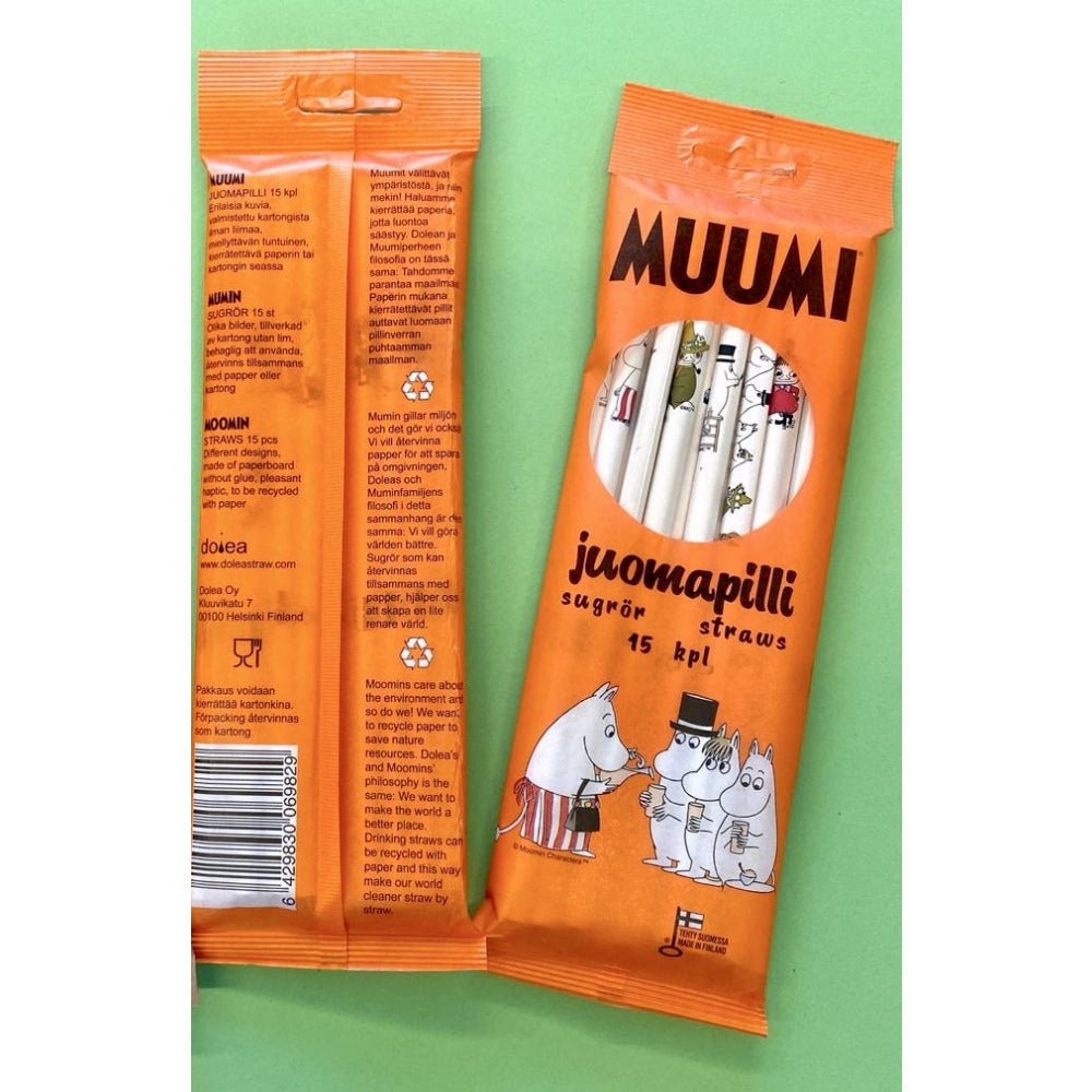 Moomin Drinking Straws 15-pack - Dolea - The Official Moomin Shop