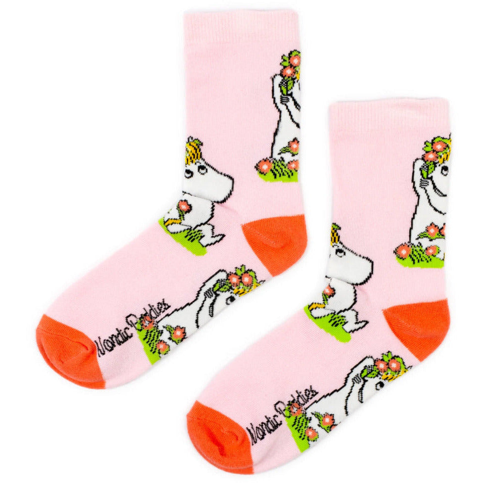 Snorkmaiden Summer Socks Pink - Nordicbuddies - The Official Moomin Shop